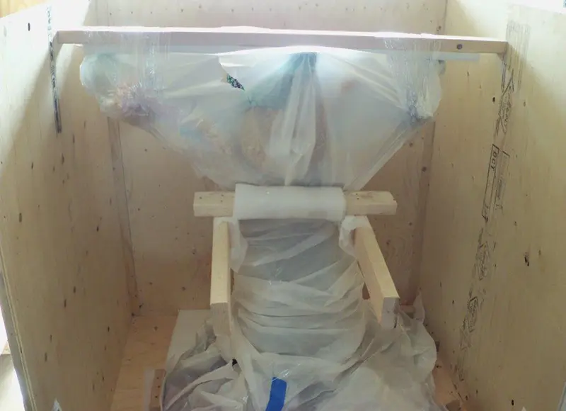 Open-Sided Wooden Crates for Antique Shipping in Irvine